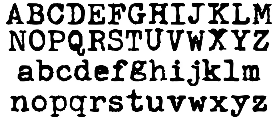 A Habesha's Typewriter schriftart
