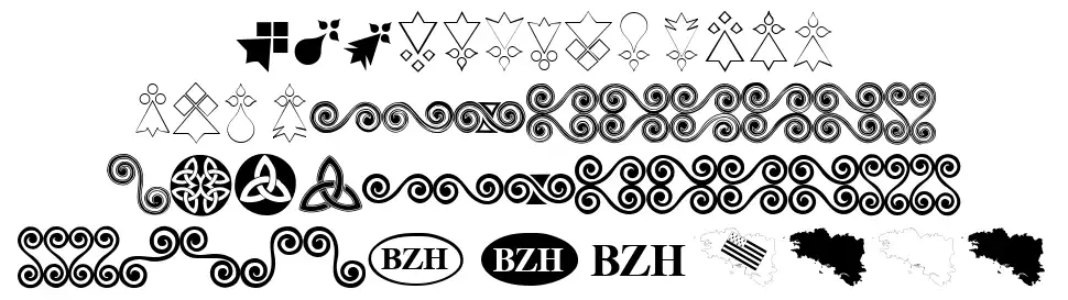 Aaa BZH font