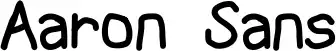 Aaron Sans font