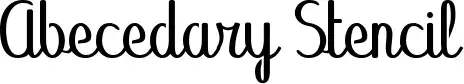 Abecedary Stencil