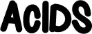 Acids font