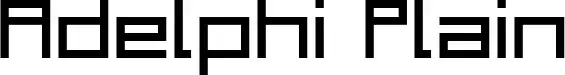 Adelphi Plain font