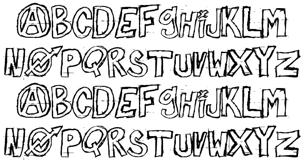Against Myself font