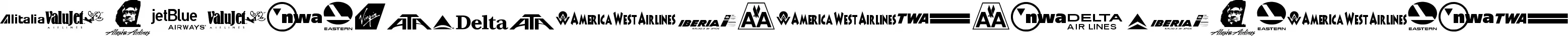 Airline Logos Past and Present