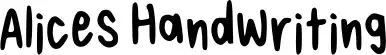 Alices Handwriting