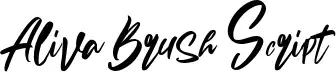 Aliva Brush Script