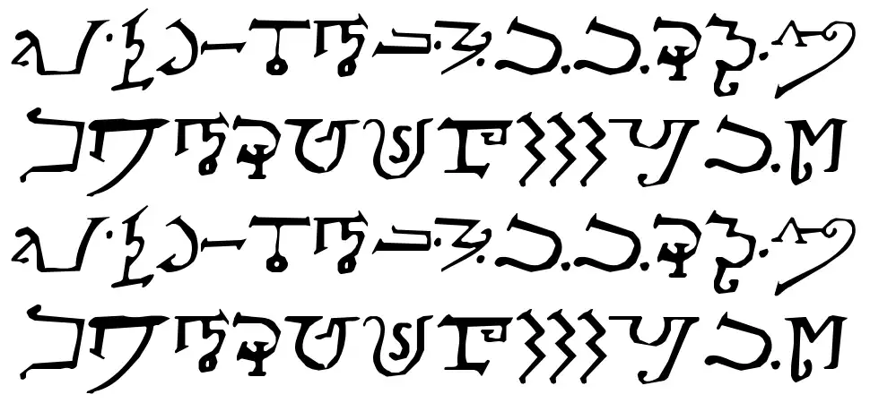 Alphabet of the Magi font