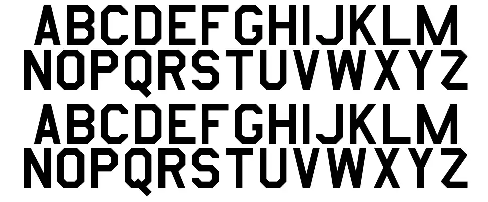 Amarillo USAF schriftart