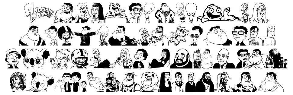 American Dad Good Morning USA फॉन्ट