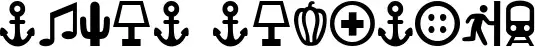 Ancla Alphabet font