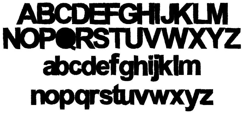 Anconventional font