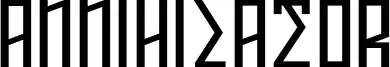 Annihilator font