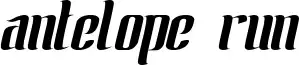 Antelope Run font