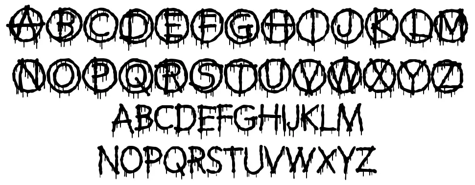 Anti Everything font