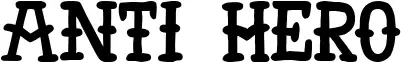 Anti Hero font