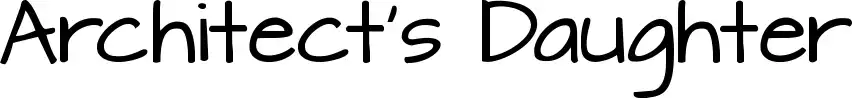 Architect's Daughter font