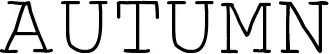 Autumn font