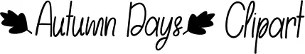Autumn Days Clipart