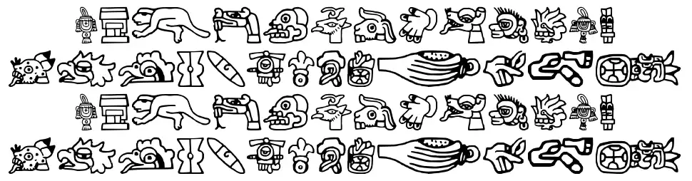 Aztec font