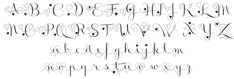 Badinerie Love font