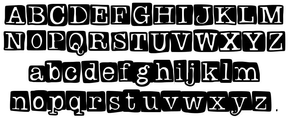 Badly Stamped schriftart