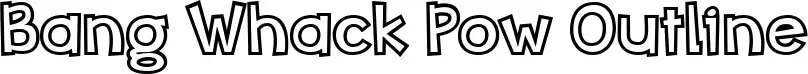 Bang Whack Pow Outline
