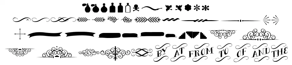 Bergamot Ornaments font