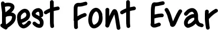Best Font Evar font