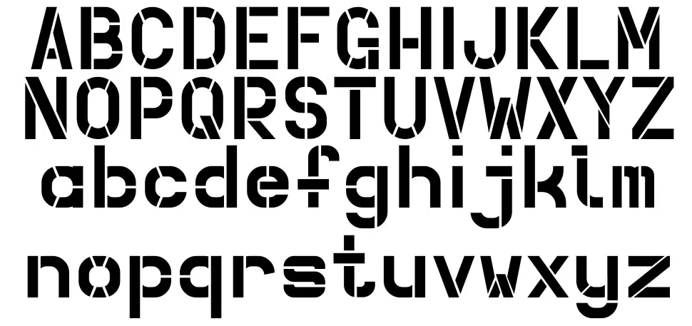 Betong schriftart