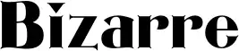 Bizarre font