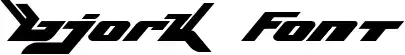 Bjork Font