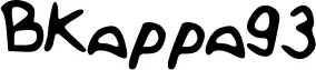 BKappa93 font