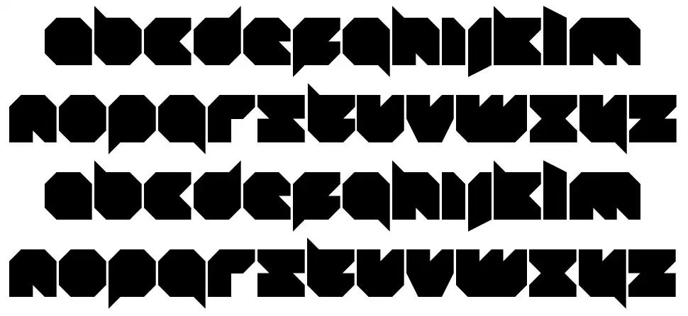 Blob Square font