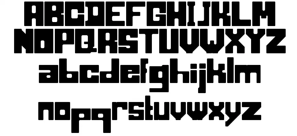 Blocking font