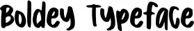 Boldey Typeface