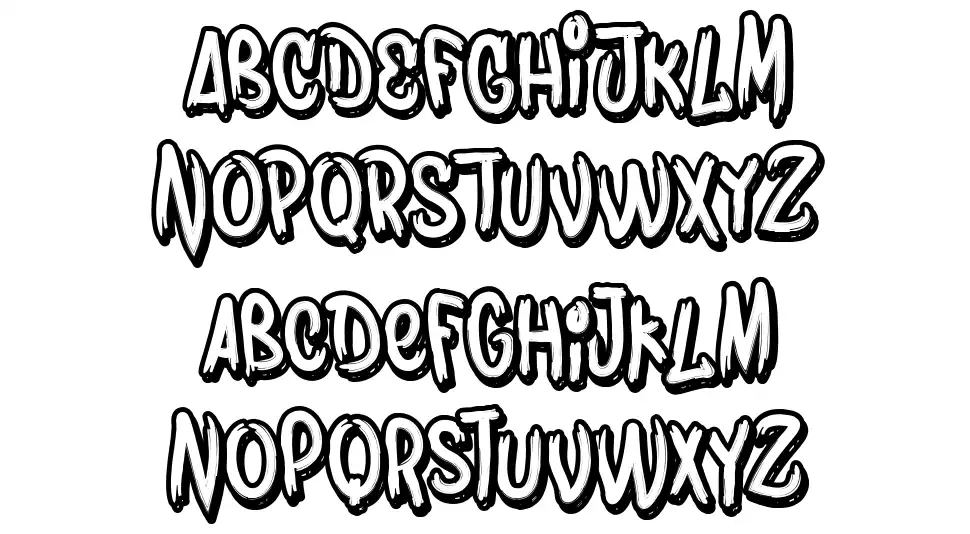 Bombing font