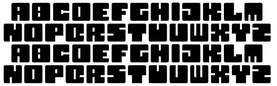Boxy font