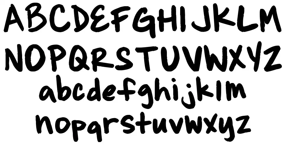 Brianne's Hand font