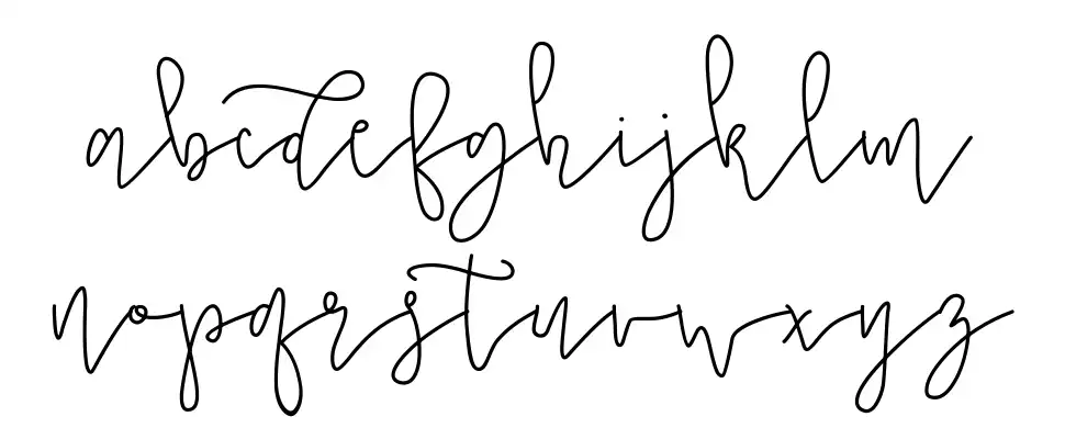 Bridal Shower Monoline Script font