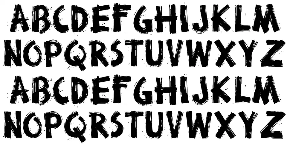 Broken Stick font