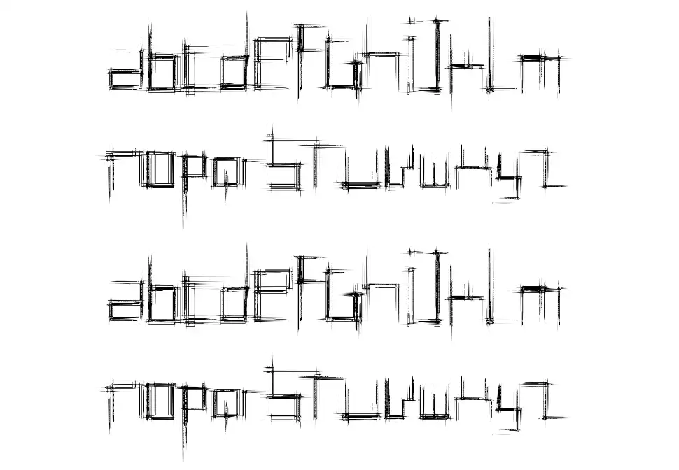 Bruised font