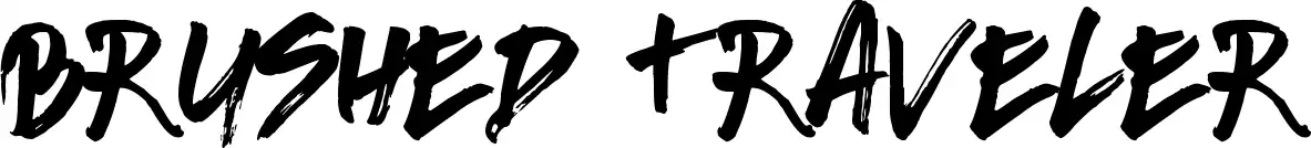 Brushed Traveler font