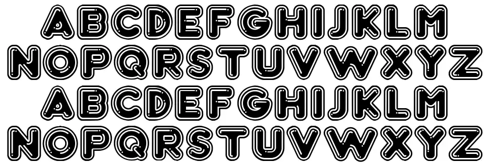Bubble 3D font