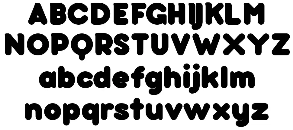 Bubbleboddy font