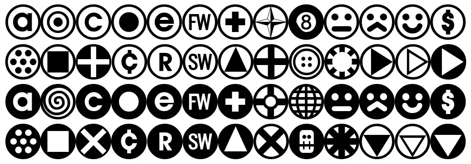 Bullet Balls AOE font