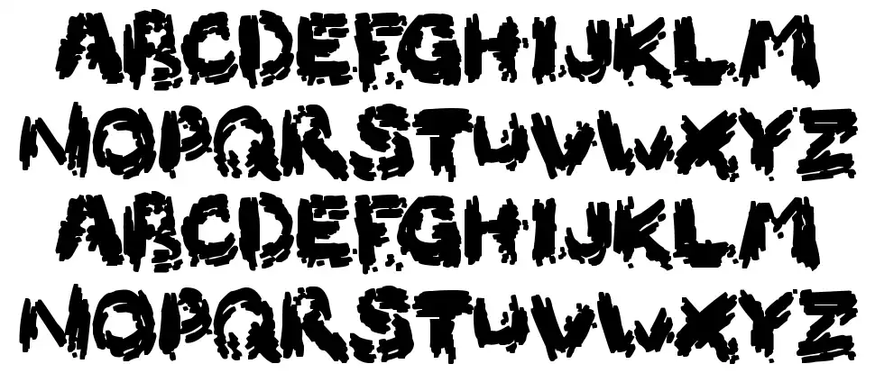 Burnt Firewood font