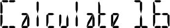 Calculate 16