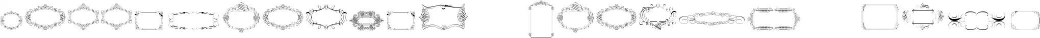 Calligraphic Frames Soft font