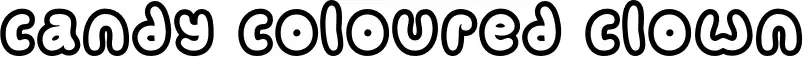 Candy Coloured Clown font