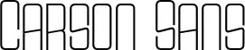 Carson Sans font